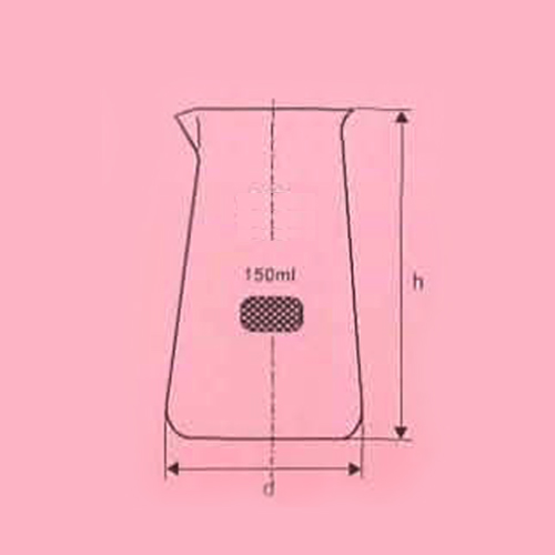 Beaker conical,with spout