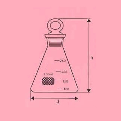 Conical Flask with ground-in glass stopper
