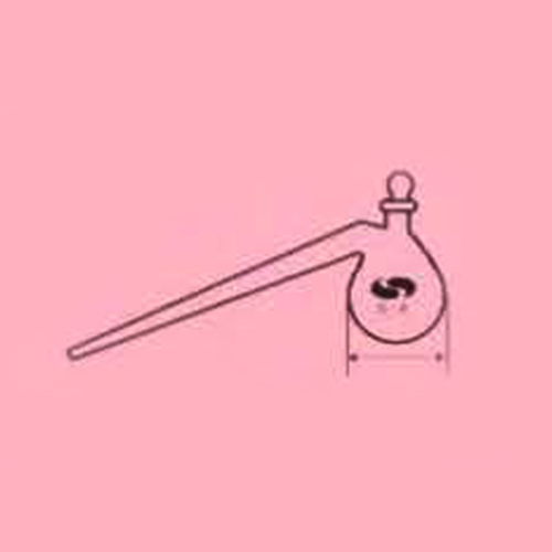 Retort with ground-in glass stopper