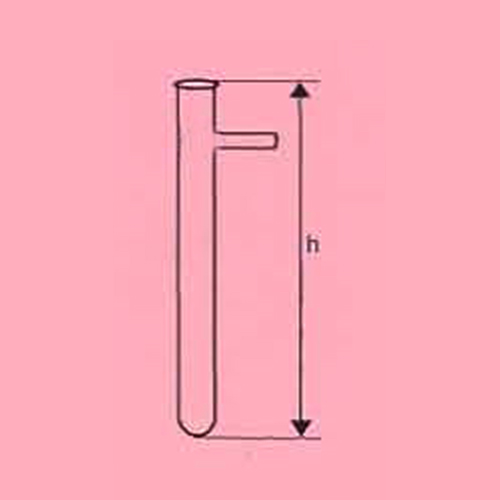 Test tube with side tube